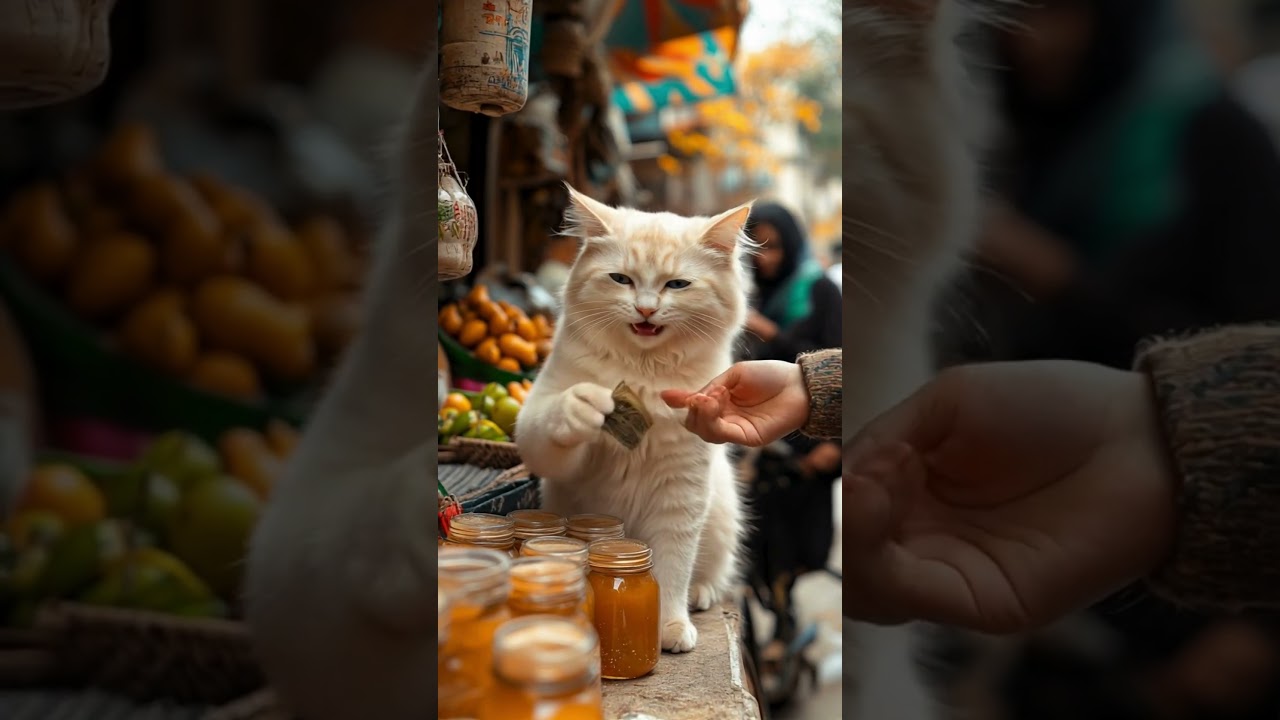 🐱🍯 Struggling Cat Selling Honey! Will This Sweet Deal Save the Day? 😿✨
