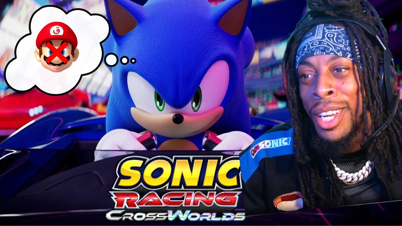 FIRST TIME PLAYING SONIC RACING CROSSWORLDS  (ITS BETTER THAN MARIO KART!!)