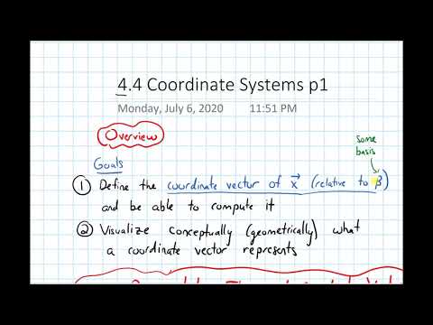 4.4 Coordinate Systems--Overview (Video 1)