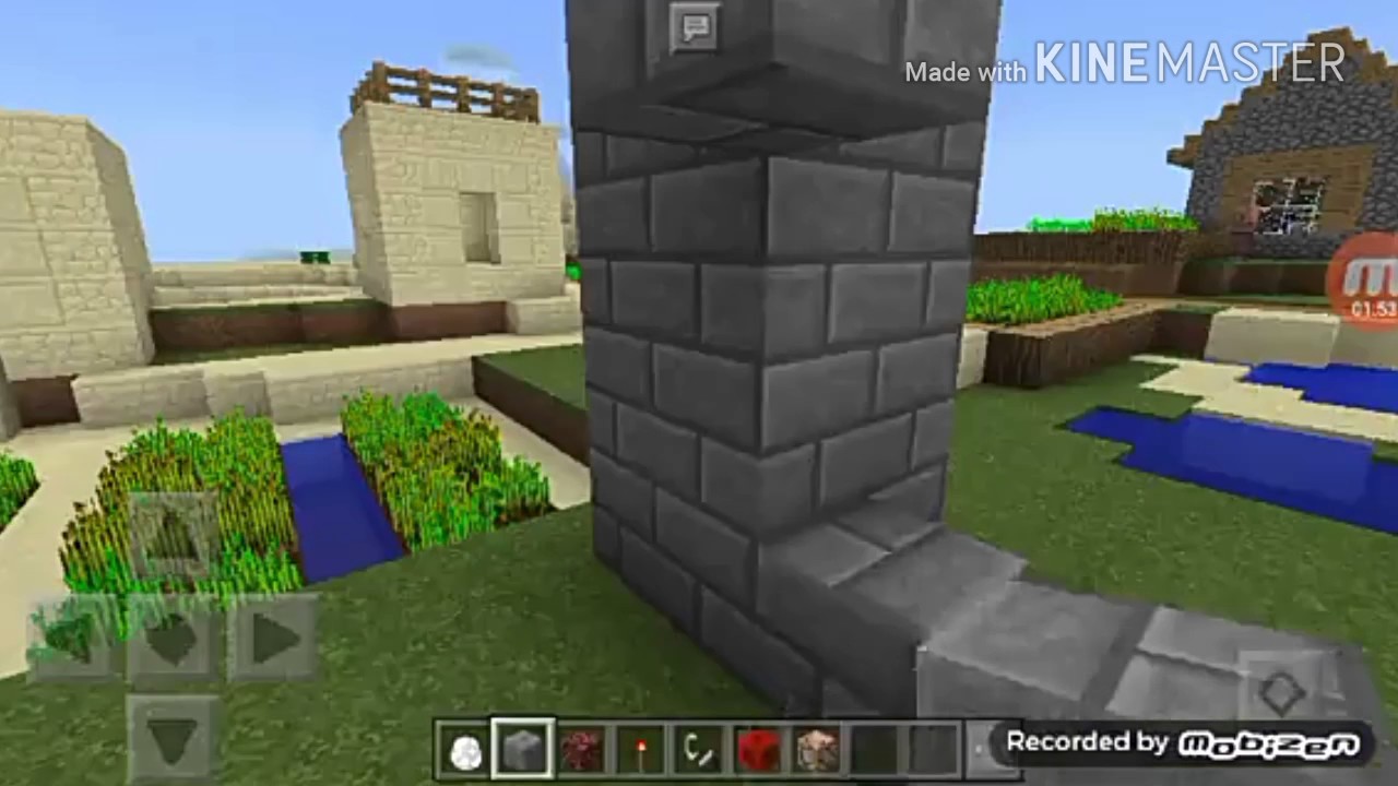 How to make flame tower in mcpe (new epic intro and new skin)