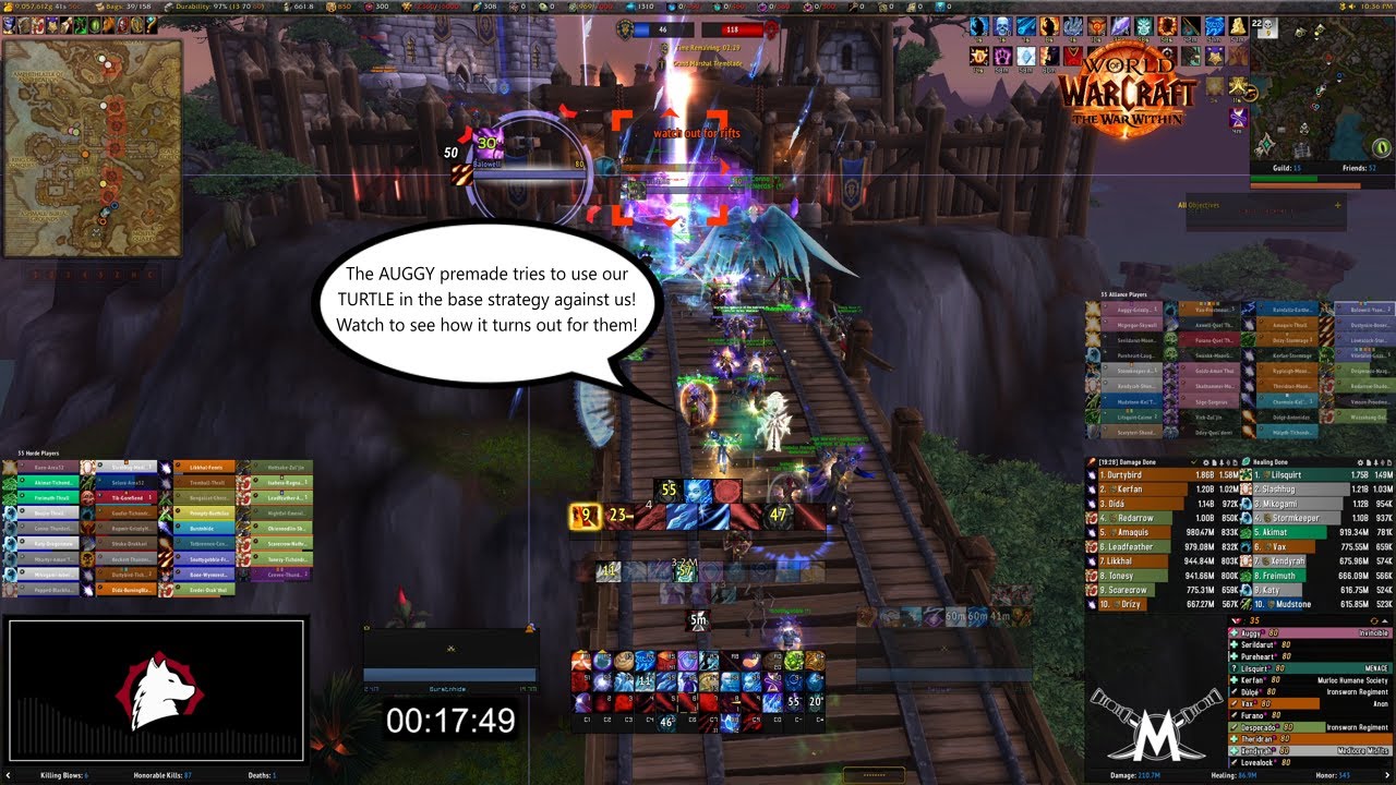 The AUGGY premade tries the OLE TURTLE in the BASE strategy against us ...