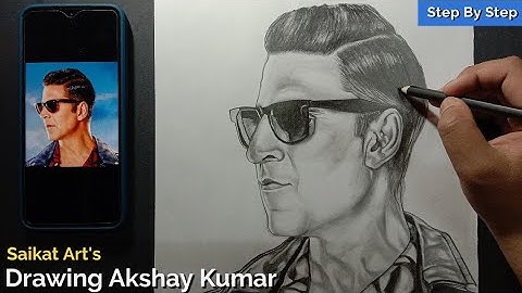 How To Draw Akshay Kumar Step By Step Drawing For Beginners // Easy Pencil Sketch // Selfie Movie