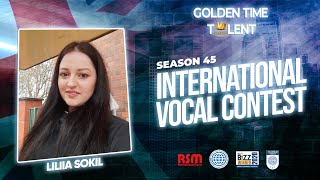 GOLDEN TIME TALENT | 45 Season | Liliia Sokil | Pop vocals