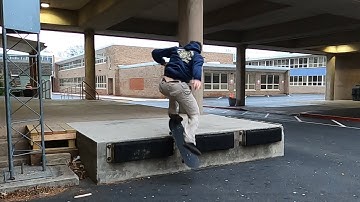 Ollie Up to 180 Down on the Loading Dock