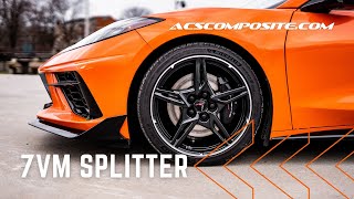 ACS Composite C8 Corvette 2020+ 7VM Front Splitter | PN 50-4-130