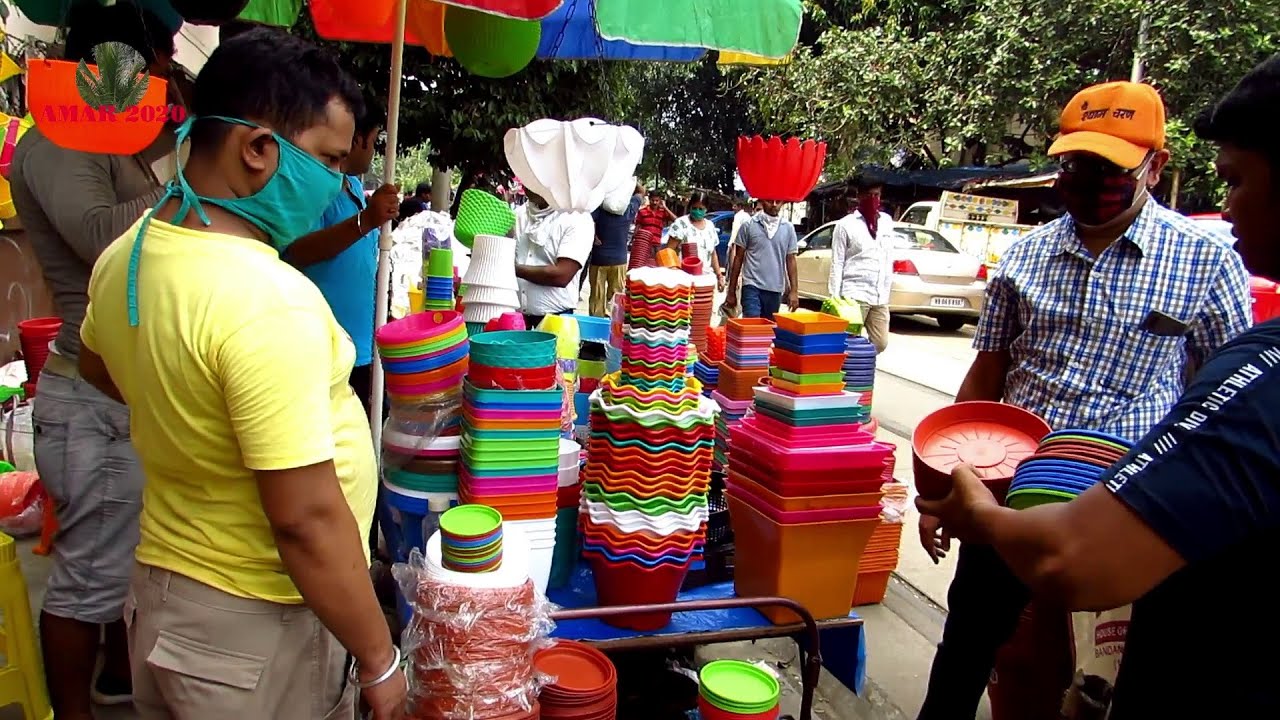 FLOWER PLANT POT PRICE AT GALIFF STREET PET MARKET KOLKATA WEST BENGAL 27TH SEPTEMBER 2020