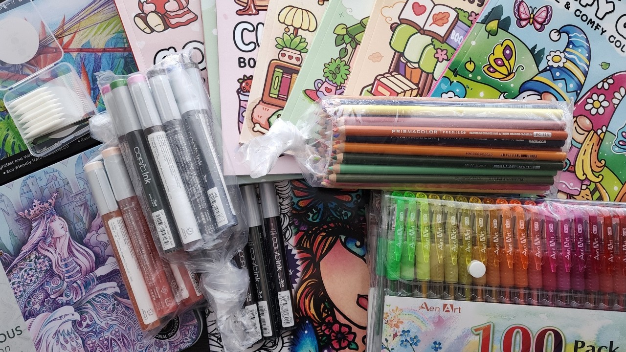 My February Adult Coloring Haul - You Might be Surprised What I Bought!