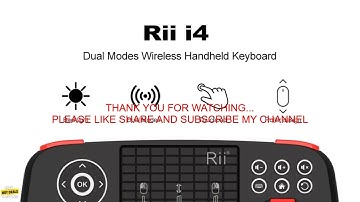 1005005065789768 Rii i4 Mini BT Wireless Keyboard With Touchpad 2 4GHz Backlit Mouse Re