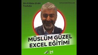 Excel Eğitimi Office 2021 Ekim #ExcelOkulu 94. Video | Müslüm GÜZEL