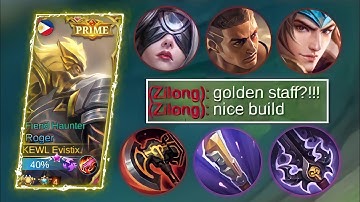 I TRIED THIS UNDERRATED GOLDEN STAFF ITEM AND THIS HAPPENED | TOP GLOBAL ROGER | MLBB