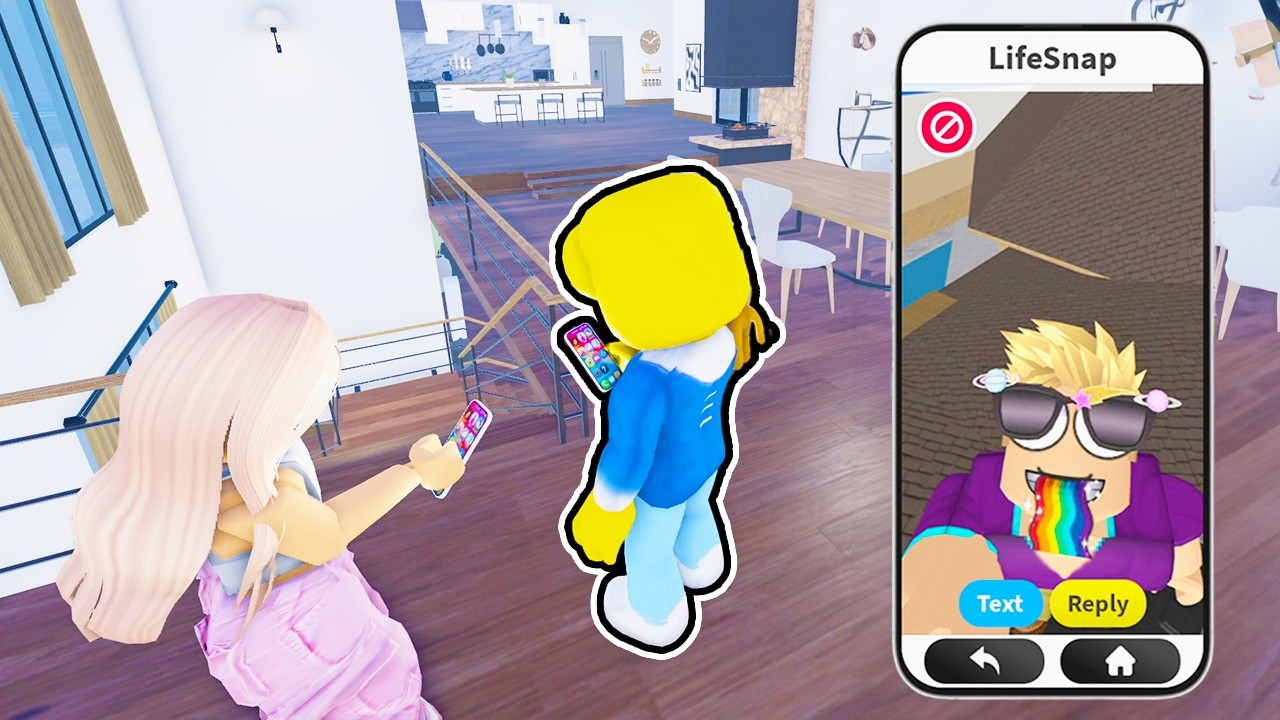 OVERSPES M'ENVOI DES SNAP BIZARRE SUR ROBLOX SNAPCHAT