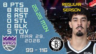 Ben Saraf Player Full High Lowlights vs KINGS 29 03 2026 NBA REGULAR SEASON Game
