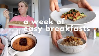 a week of easy breakfasts | bagels, tofu, overnight oats and more!