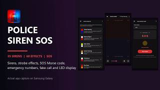 Police Siren SOS | 35 Sirens, 60 Effects, SOS Morse Code, Emergency Numbers and Fake Call screenshot 5
