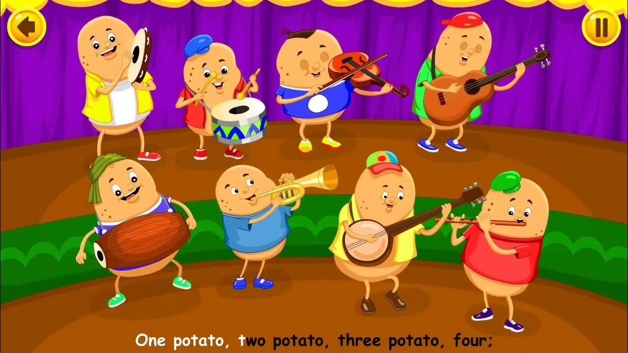 One potato two potato song. Стих one potato two potato. one potato two potatoes.