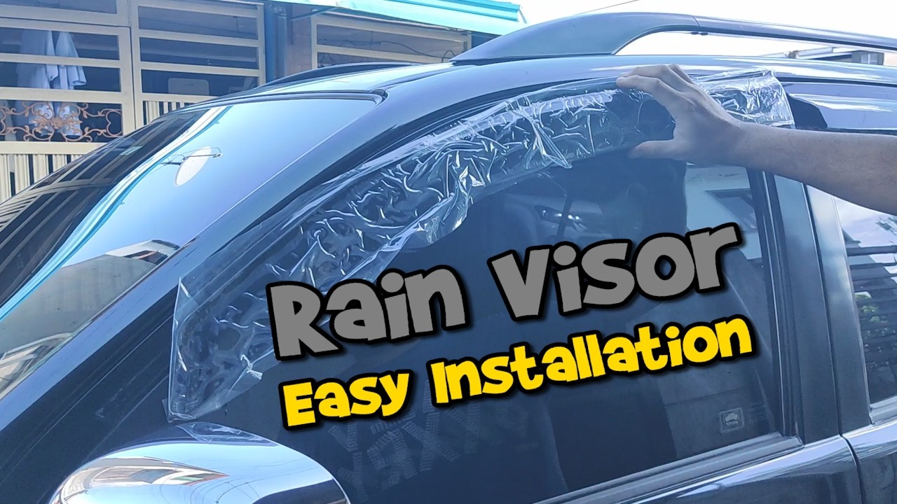 Simpleng diskarte sa paginstall ng Rain Visor / How To Install Rain Visor