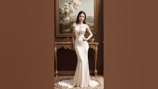 Woman with a noble white sexy dress | A.I. Art Lookbook