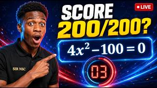 🔴 LIVE Math Challenge: Can You Score 200/200 🧠🔥  Description