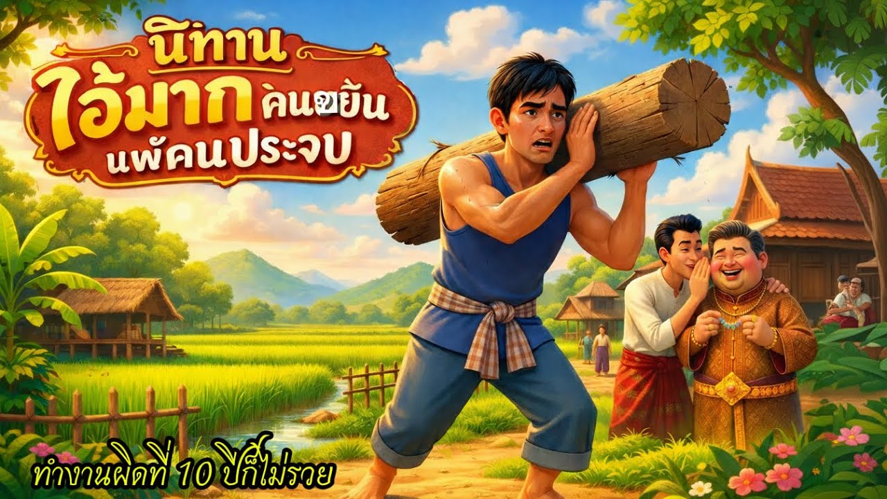 นิทาน☀️ไอ้มากคนขยันเเพ้คนประจบ☀️#นิทานก่อนนอน #￼คนขยันเเพ้คนประจบ