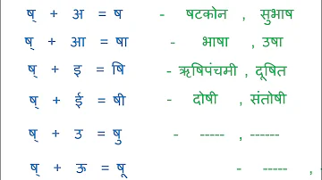 STD 2 Marathi  -  Barakhadi ष