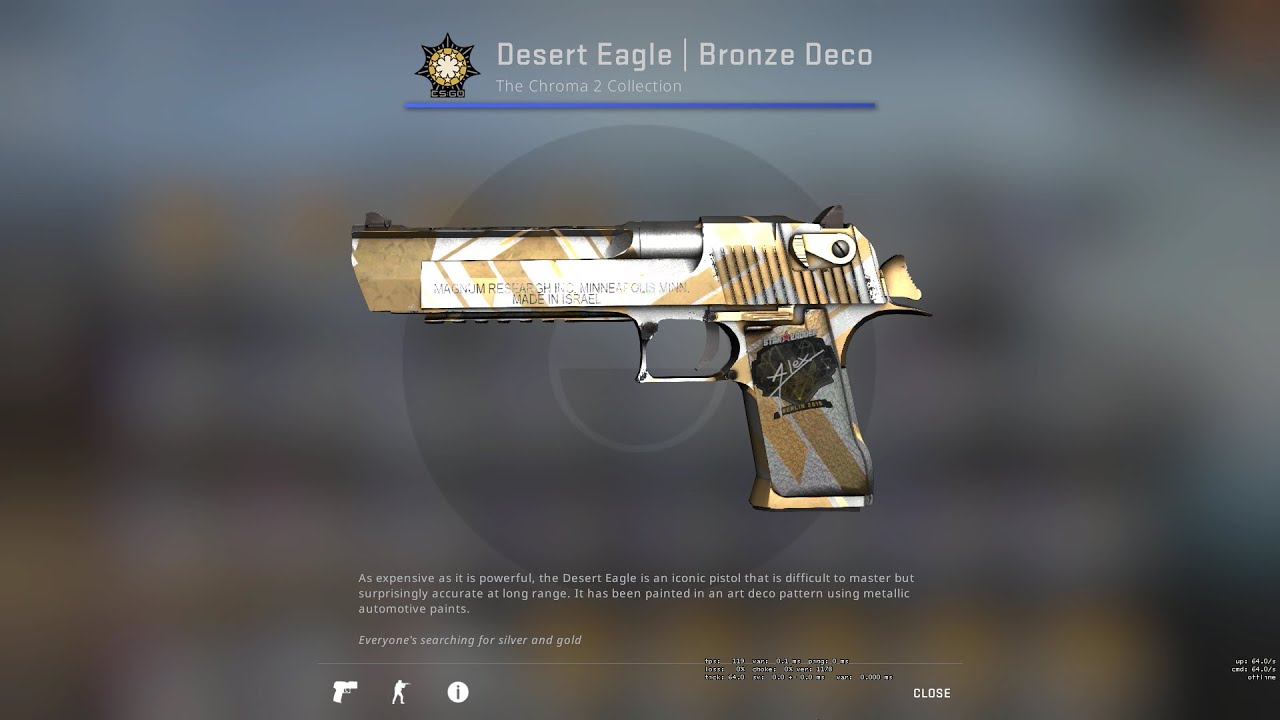 CSGO Desert Eagle | Bronze Deco (Minimal Wear) Skin Showcase and Gameplay - YouTube