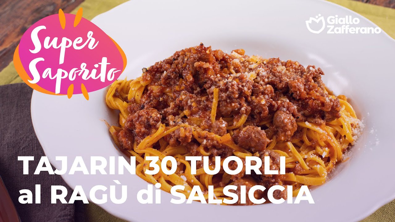 💛 TAJARIN 30 TUORLI AL RAGÙ DI SALSICCIA...DA PROVARE!😋🍝