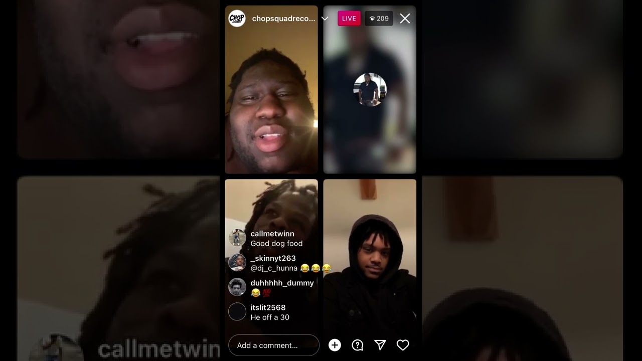Young chop on Instagram live trolling fans 🤣🤣 ( very funny )