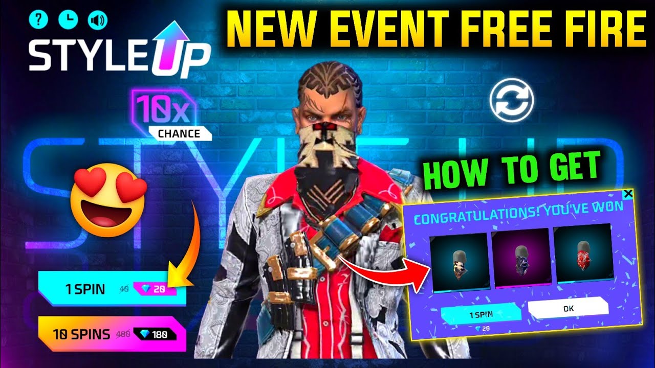 NEW STYLE UP EVENT FREE FIRE 🔥| FREE FIRE NEW EVENT TODAY | FF NEW EVENT - GARENA FREE FIRE
