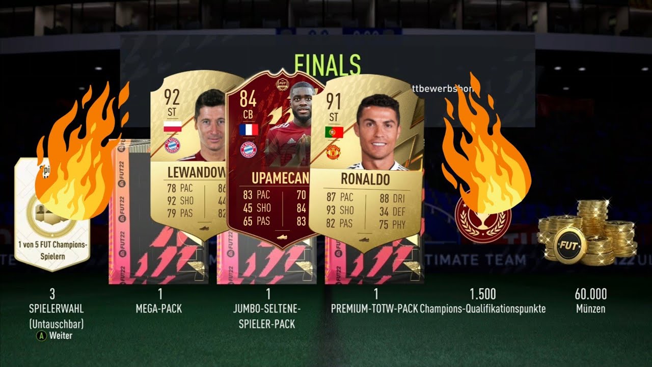 FIFA 22 3er Inform Pack Meine Rang 2 Fut Champions Rewards 90+ Spieler🤩🔥🔥