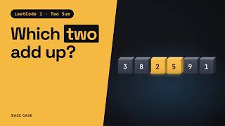 Two Sum: every pair, then a hash map (LeetCode 1)