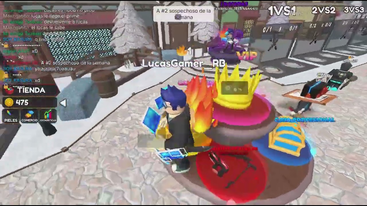 Jugando con @maxi_gatito  y @soy_tsubaki_oficial al sheriff vs asesinos #lucasgamer_rb 