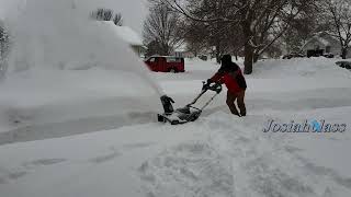 No Gas 2019 Ego 21 In. Cordless 56-Volt Lithium-Ion Single Stage Electric Snow Blower Part 1