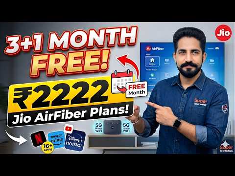 Jio AirFiber New Dhamaka Offer 🔥 | 3 महीने के रिचार्ज पर 1 महीना FREE! | Jio Prepaid Plans 2026