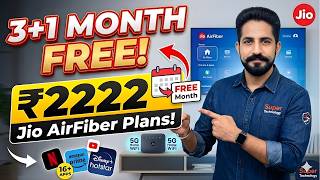 Jio AirFiber New Dhamaka Offer 🔥 | 3 महीने के रिचार्ज पर 1 महीना FREE! | Jio Prepaid Plans 2026