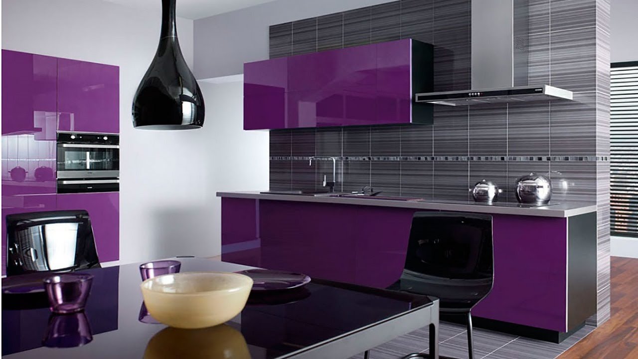 Особенности оформления кухни в фиолетовых оттенках | Кухни DELTA