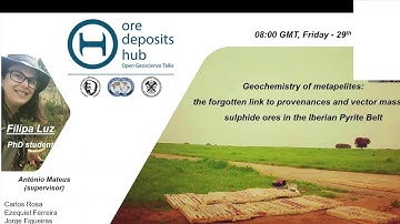 ECS001: Geochemistry of metapelites: provenances and vectors in the Iberian Pyrite Belt – Filipa Luz