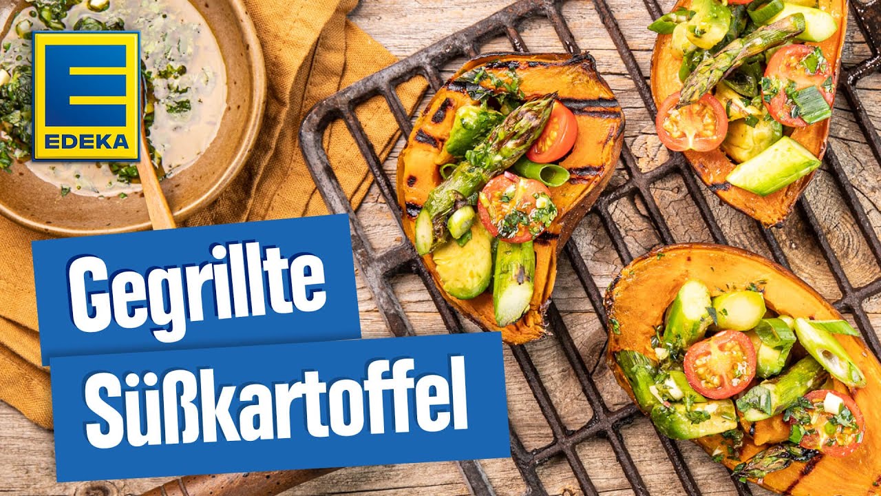 Susskartoffel Grillen Veganes Rezept Mit Krautersosse Shorts Youtube 