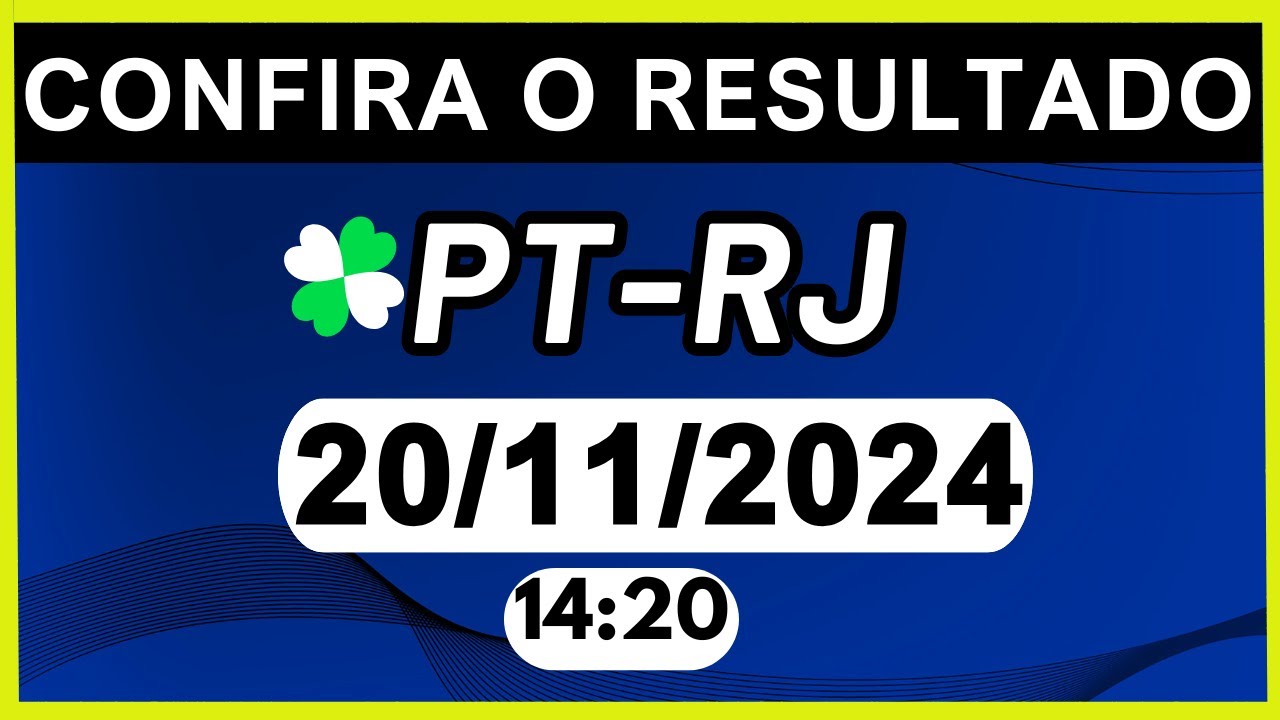 RESULTADO JB - PT-RJ e LOOK-GO 14:20 | 20/11/2024 - YouTube