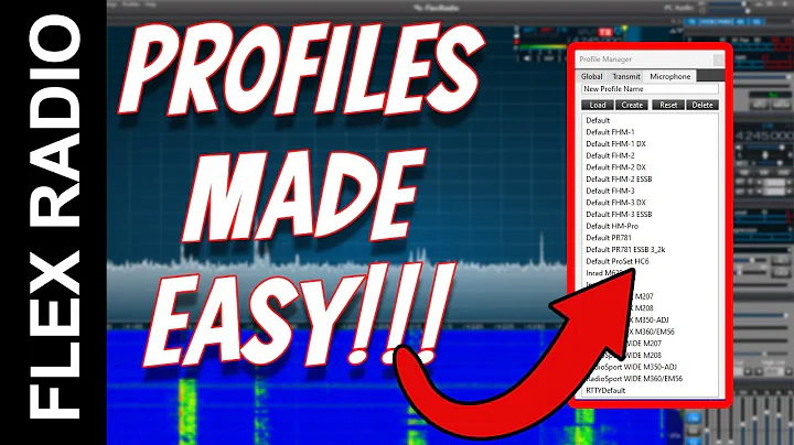Master SmartSDR Profiles! #flexradio