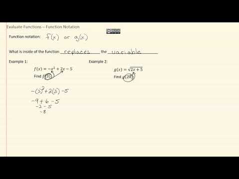 11.1b: Function Notation