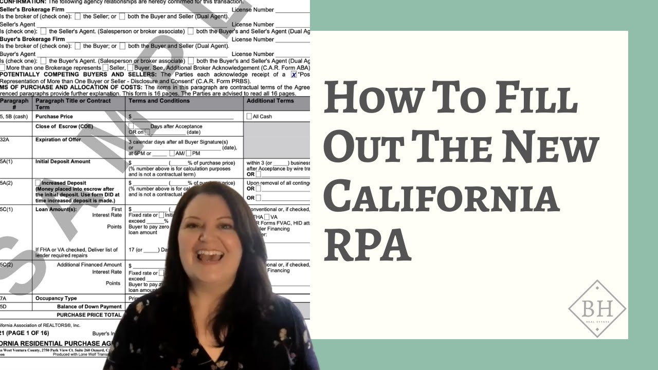 HOW TO FILL OUT NEW CALIFORNIA RPA Step by Step Guide 