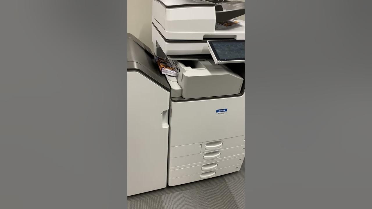 Ricoh IMC Series Inner Tri Fold Finisher YouTube