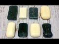 ASMR Soap/ cutting black and white soap/ резка чёрного и белого мыла