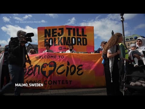 Protest in Malmo ahead of Eurovision Song Contest final plagued by tensions over Israels involvemen