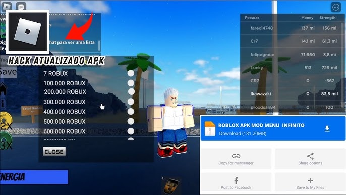 Roblox Mod Menu 2.605.660 Gameplay - Unlimited Money and Robux! Antiban in  2023 