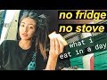 Van Life: What I Eat in A Day - NO FRIDGE NO STOVE | Hobo Ahle