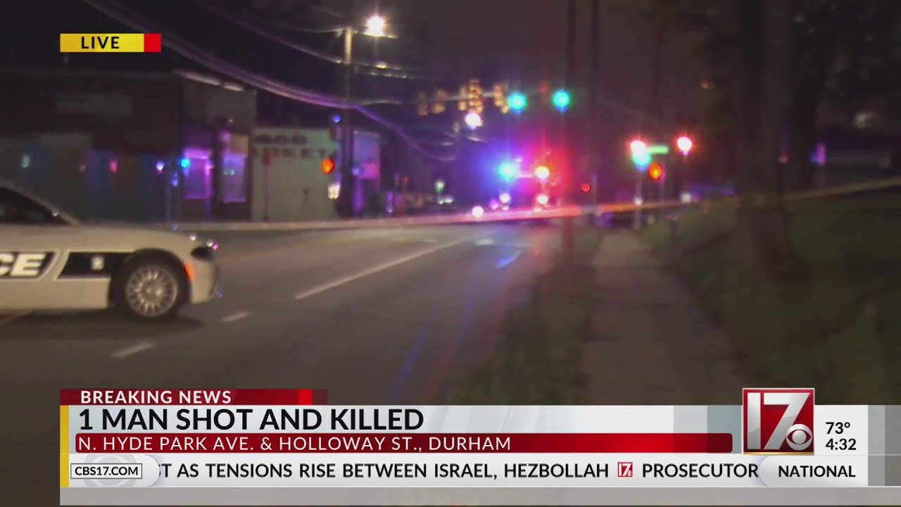 Police investigate 1 man shot and killed in East Durham - YouTube