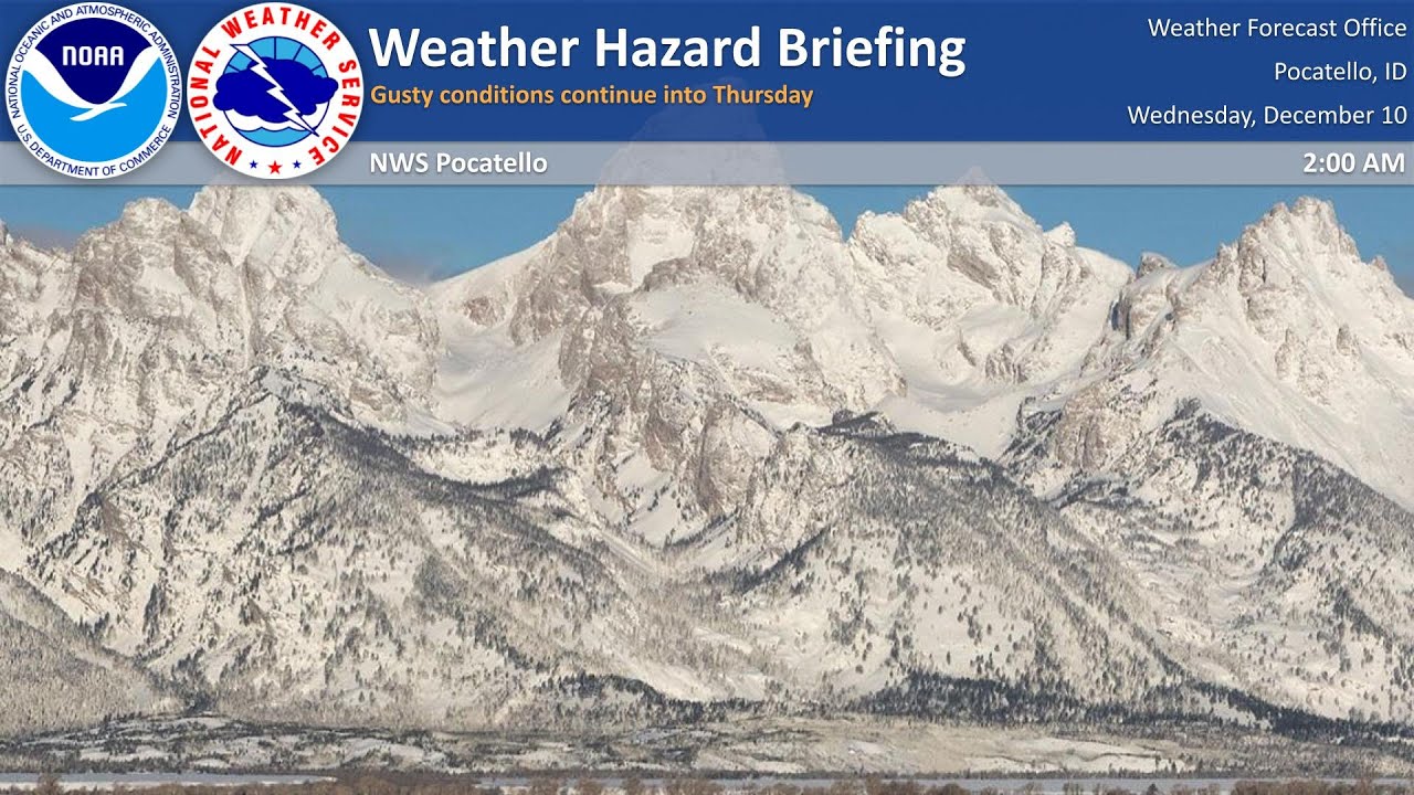 12/10/25 Hazard Briefing - Windy conditions continue into Thursday ...