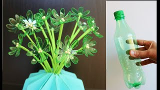 Information How To Make Very Easy and Beautiful Plastic Bottle Flower - Plastic Bottle Craft - Bottle Art News