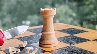 Whittle a Rook for a Chess Set | Step-By-Step Tutorial